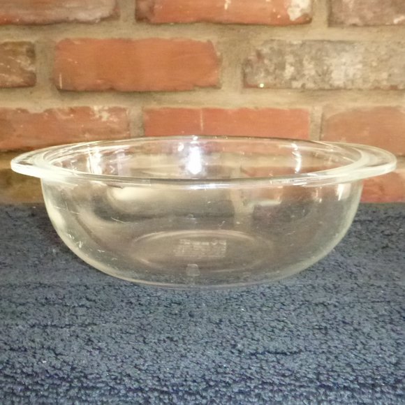 Pyrex Vintage 1.5 QT #023 Clear Glass Casserole Bowl Dish with Glass Lid - Picture 4 of 8